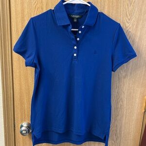 Lauren Ralph Lauren Blue Short Sleeve Polo Shirt